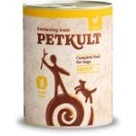Hrana umeda pentru caini Petkult Adult cu pui 800 gr