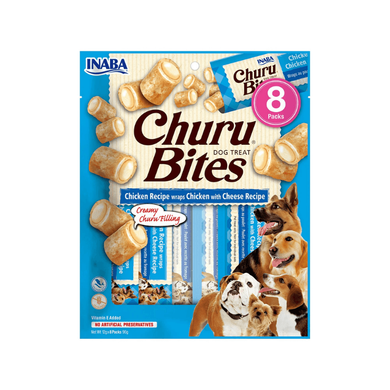 Churu Bites Recompense pentru Caini cu Pui si Branza