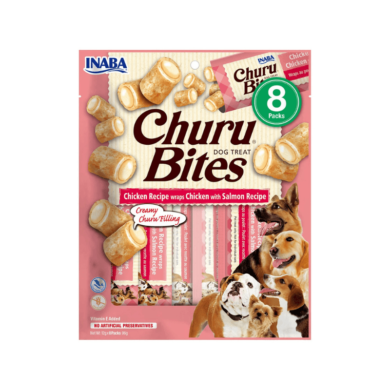 Churu Bites Recompense pentru Caini cu Pui si Somon