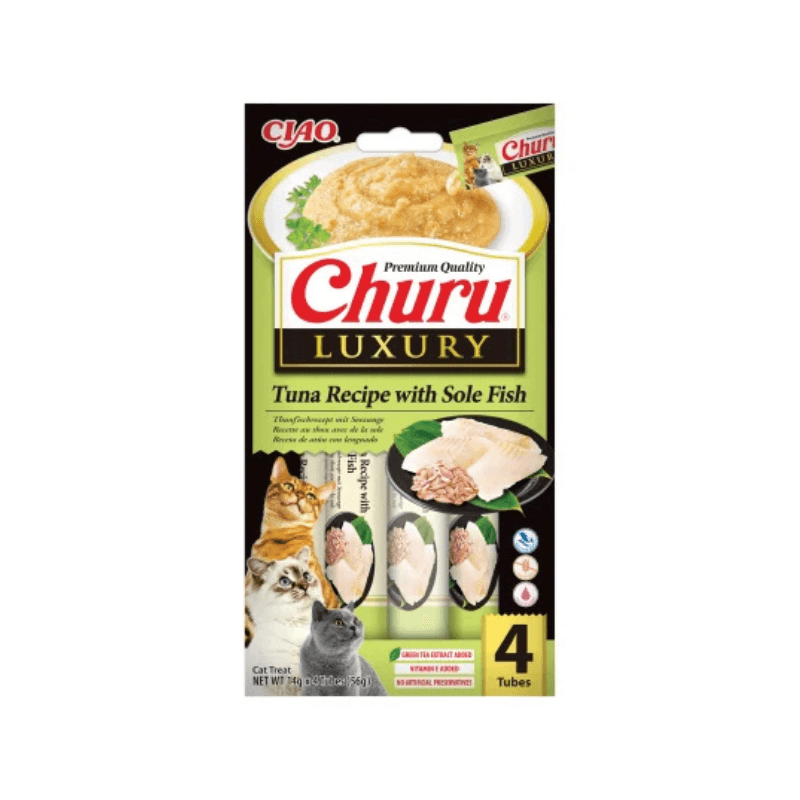 Churu Luxury Recompensa Cremoasa Reteta cu Ton si Sole fish