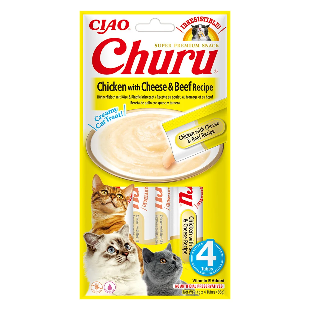 Churu Recompensa Cremoasa Reteta Pui cu Branza si Vita