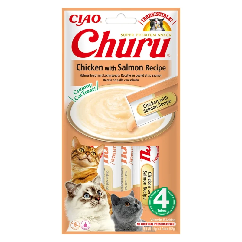 Churu Recompensa Cremoasa Reteta Pui cu Somon