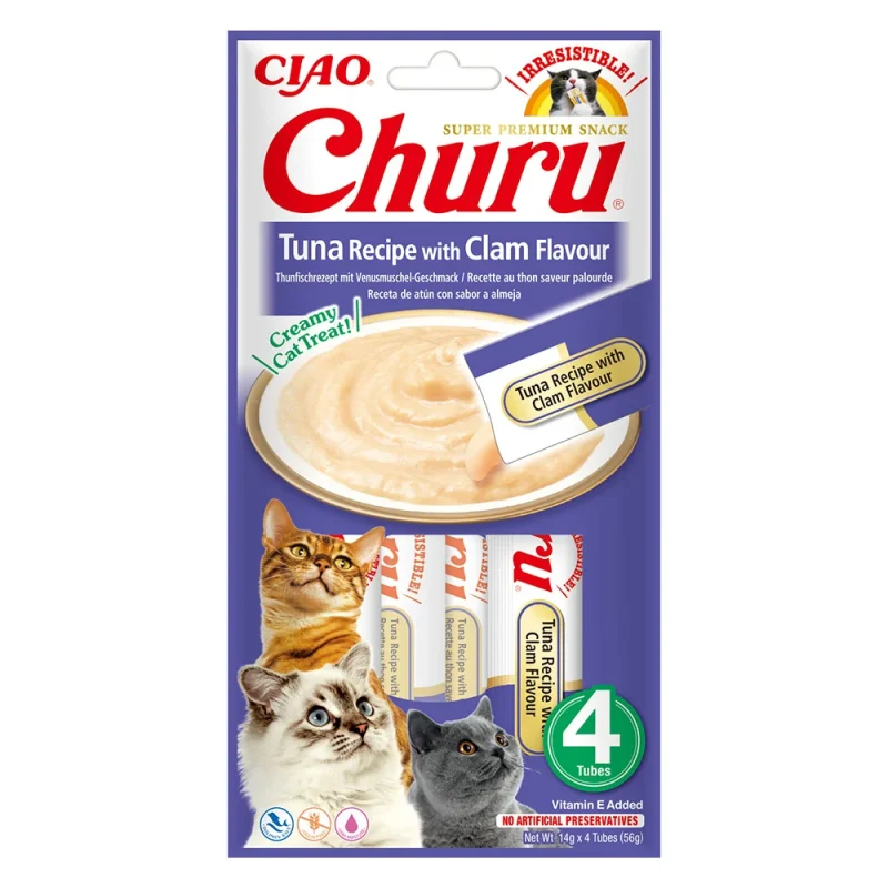Churu Recompensa Cremoasa Reteta Ton cu aroma de scoici vongole