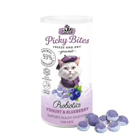 Pet’s Dessert Recompense Picky Bites Probiotics cu Iaurt si Afine
