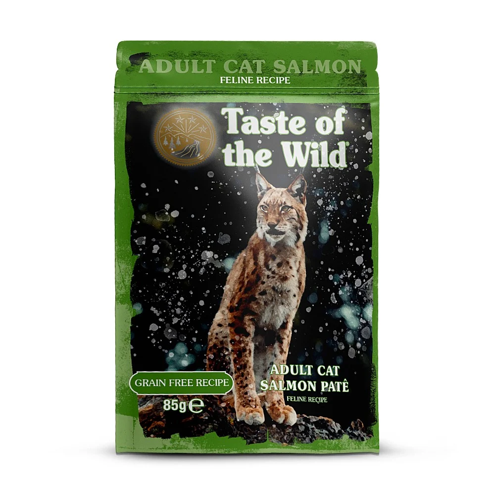 Taste of the Wild Cat Pouch Adult cu Somon Pate 85 Gr