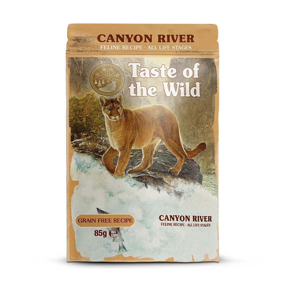 Taste of the Wild Cat Pouch All Life Stages Canyon River cu Pastrav 85 Gr