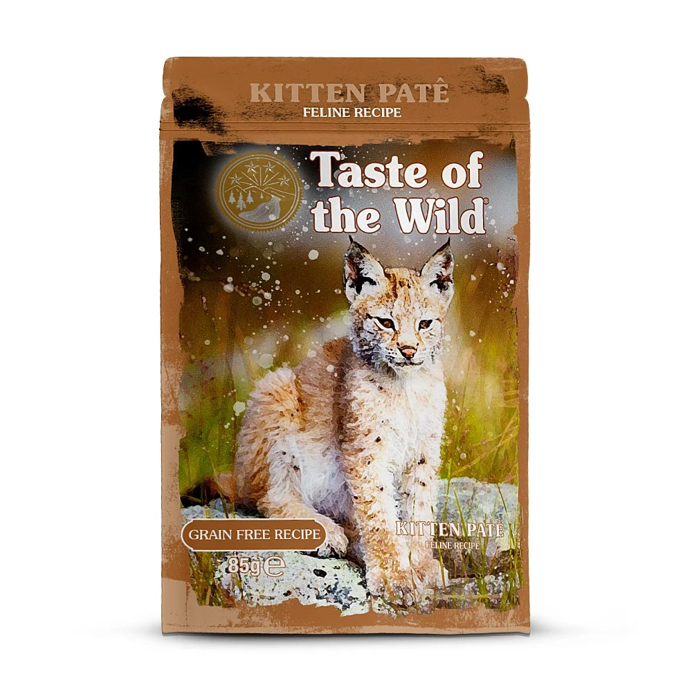 Taste of the Wild Cat Pouch Kitten cu Pui Pate 85 Gr