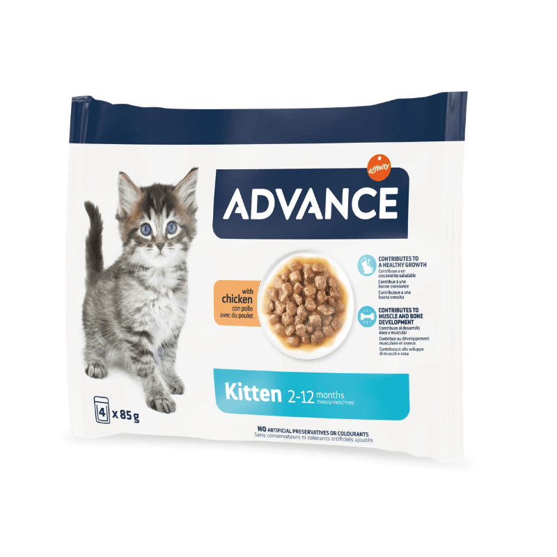 Advance Kitten cu Pui multipack 4buc