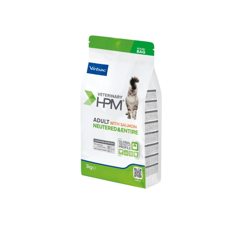 HPM Adult with salmon neutered & entired cat Virbac