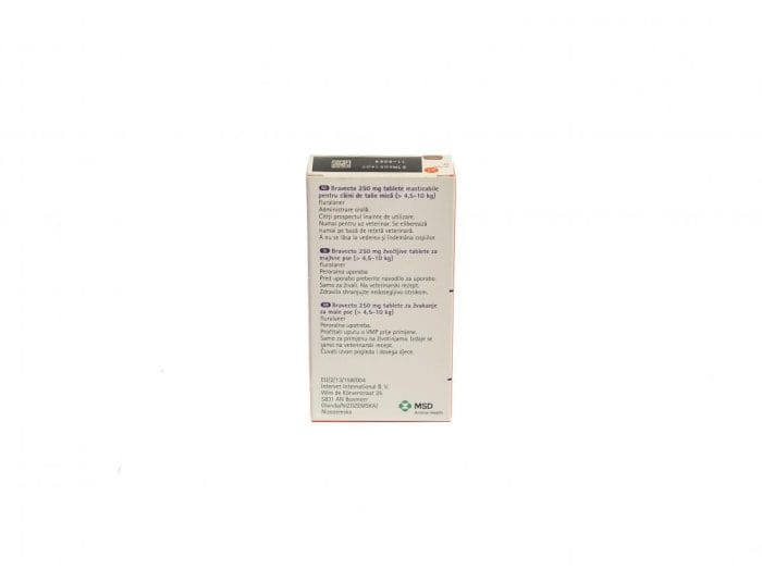 Bravecto 250mg 1x1tab (4,5-10kg) - imagine 3