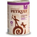 Hrana umeda pentru caini Petkult Adult cu rata 400 gr