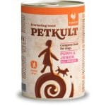 Hrana umeda pentru caini Petkult Junior cu curcan 400g