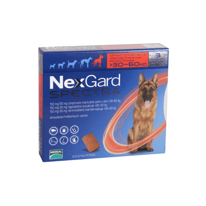 Deparazitare internă Spectra XL (30-60 kg), 1 comprimat