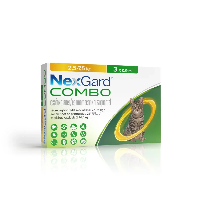 Solutie spot-on pentru pisici NexGard Combo 2.5-7.5 kg