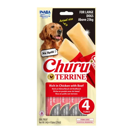 Churu Terrine Maxi Dog Recompense cu Pui si Vita 54grx4buc