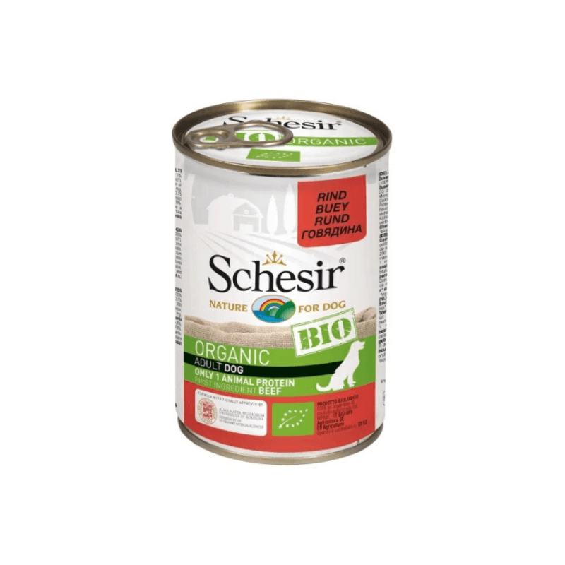 Hrana umeda caini Schesir Dog Bio 400 g vita