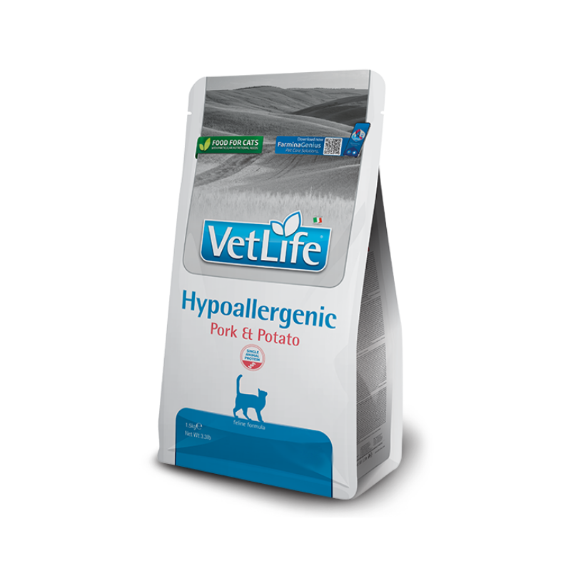 Hrană uscata pisica Farmina Vet Life Hypoallergenic Porc & Cartof