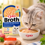 Hrana umeda Ciao Broth pentru Pisici cu Pui si Ton