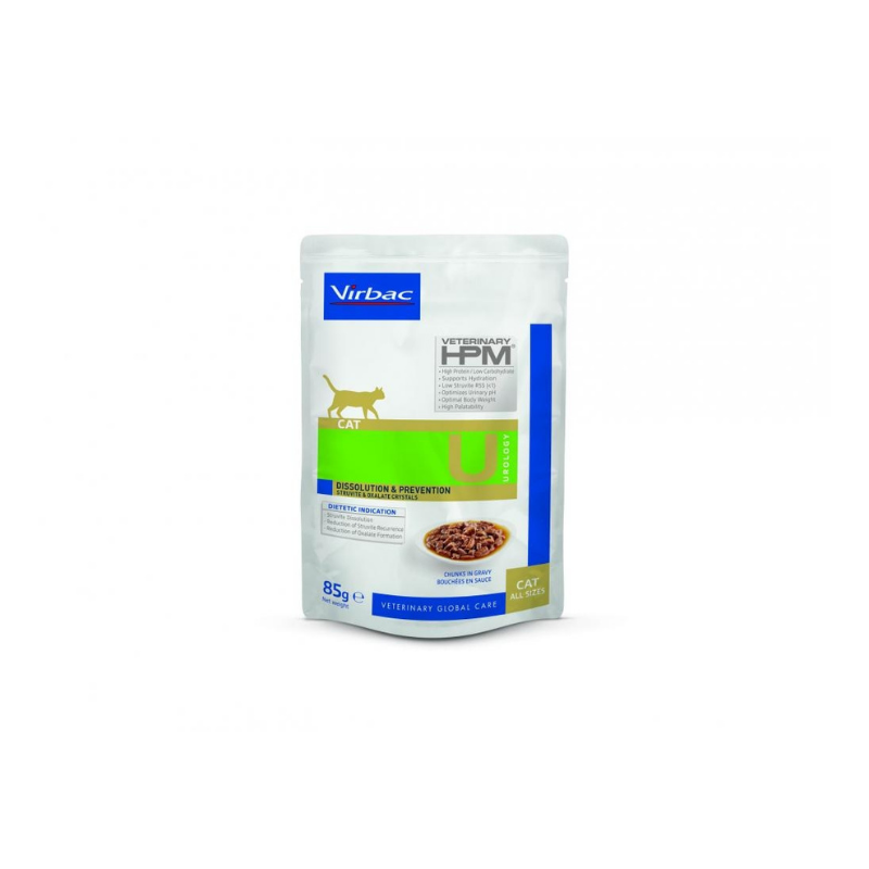 HPM Cat Urology Dissolution & Prevention chunks in gravy Virbac HPM Cat Urology Dissolution & Prevention chunks in gravy Virbac