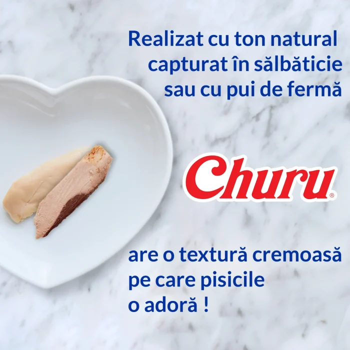 Churu Cat Varieties Recompense Cremoase cu Ton si Fructe de Mare 40 buc - imagine 3