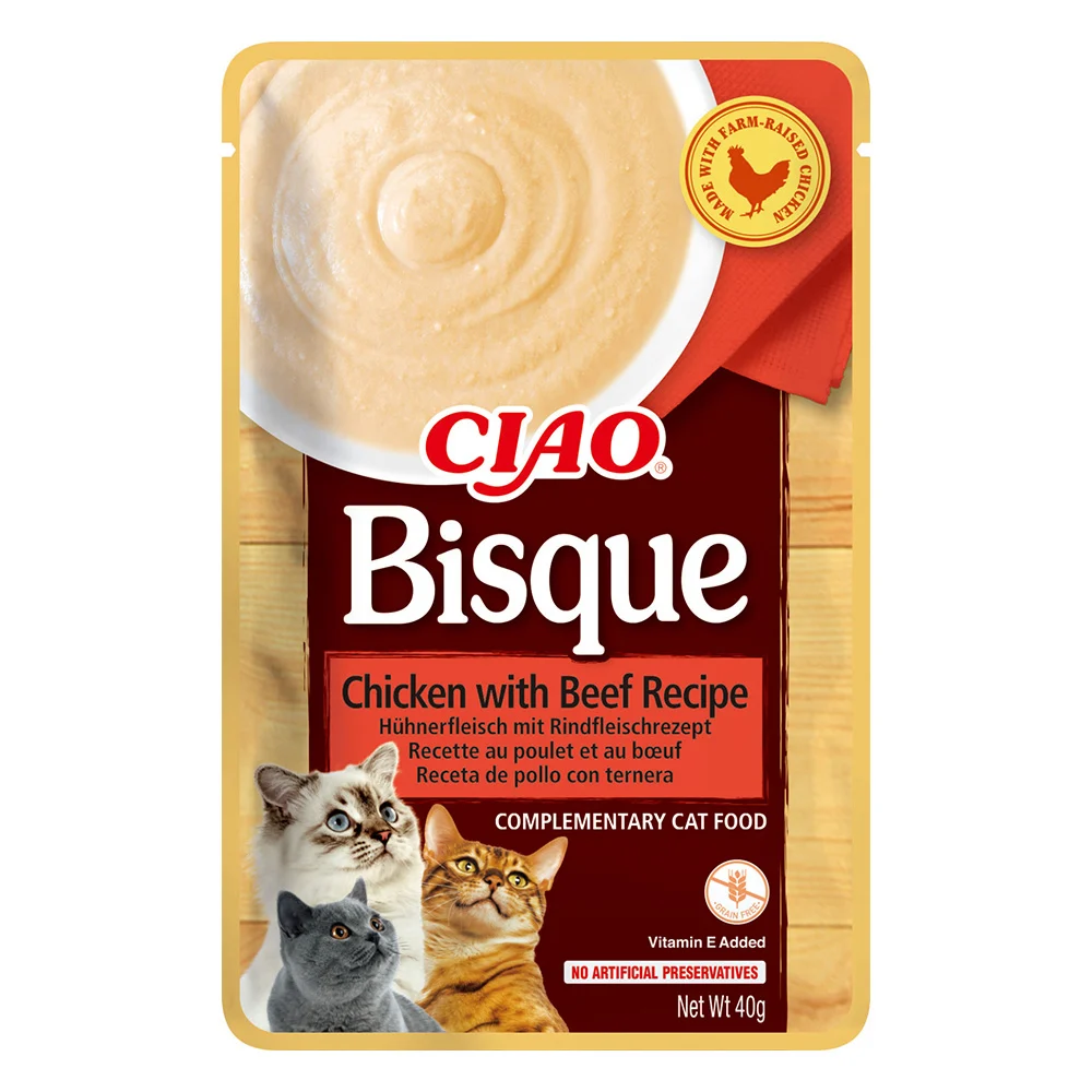 ciao-churu-bisque-pentru-pisici-cu-pui-si-vita-317828 Ciao Entree Bisque Reteta cu Pui si Vita