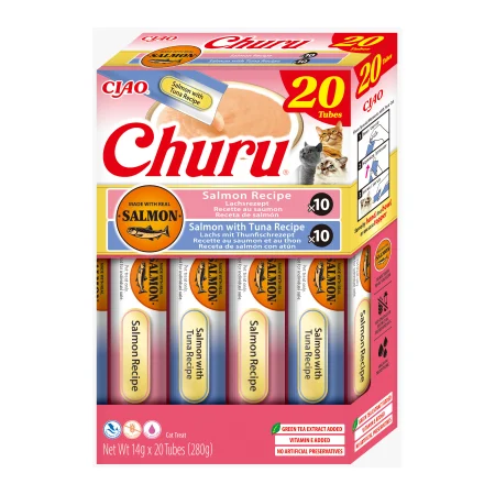 ciao-churu-cat-variety-cu-somon-si-ton-20-buc-693169 Ciao Churu Cat Variety Recompense Cremoase cu Somon si Ton 20 Buc