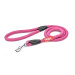 Lesa roz inchis sport reflectorizanta pentru caini Enjoy 1.3x120cm