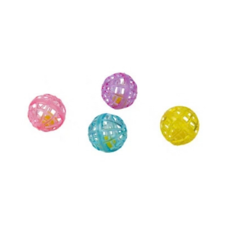 Pawise Colorful Plastic Balls pentru Pisici 4 Buc