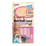 Ciao Churu Hairball Control Recompensa Cremoasa cu Somon