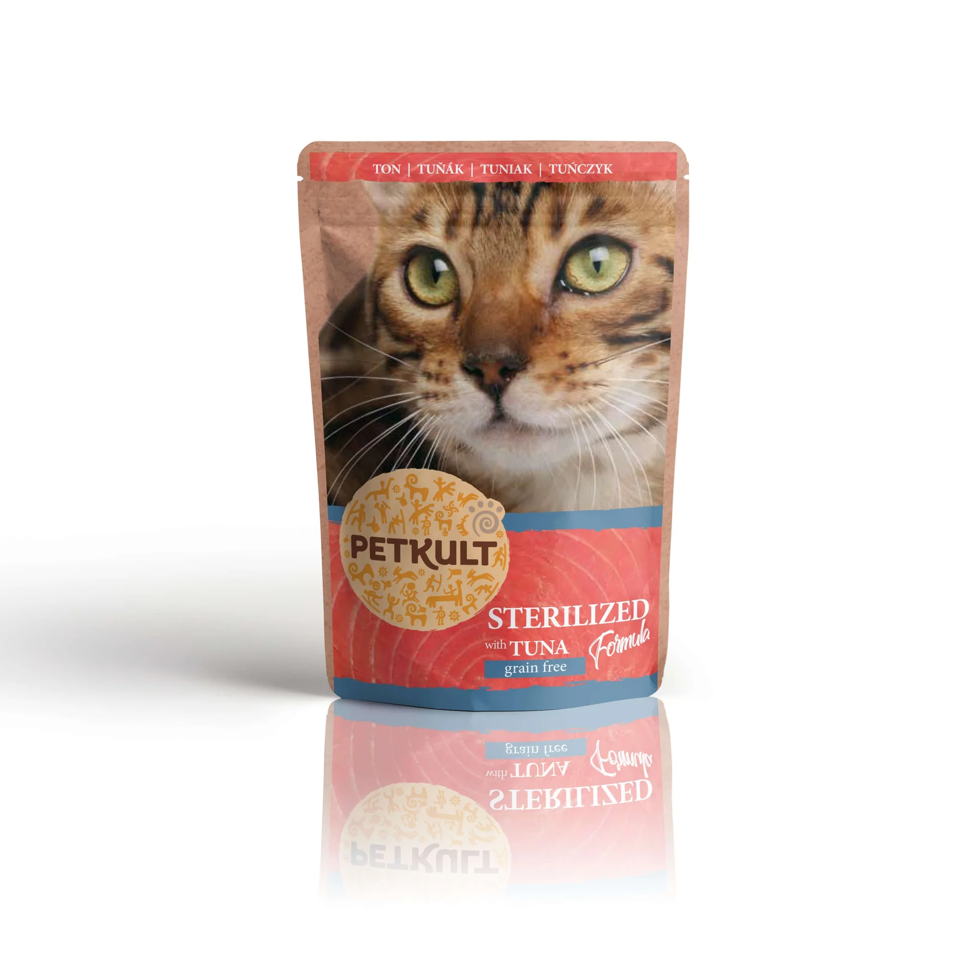 petkult-sterilizat-ton Hrana umeda pentru pisici Petkult Sterilised cu ton 100g - imagine 1